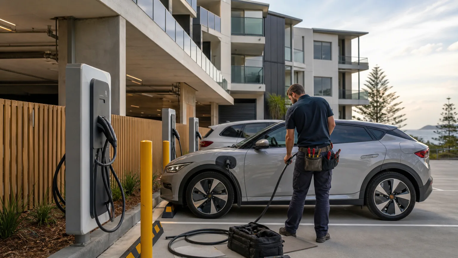 Commercial and Multi-Unit EV Charging Installers on the Central Coast: visual reference for 6. Commercial and Multi-Unit EV Charging Installers on the Central Coast