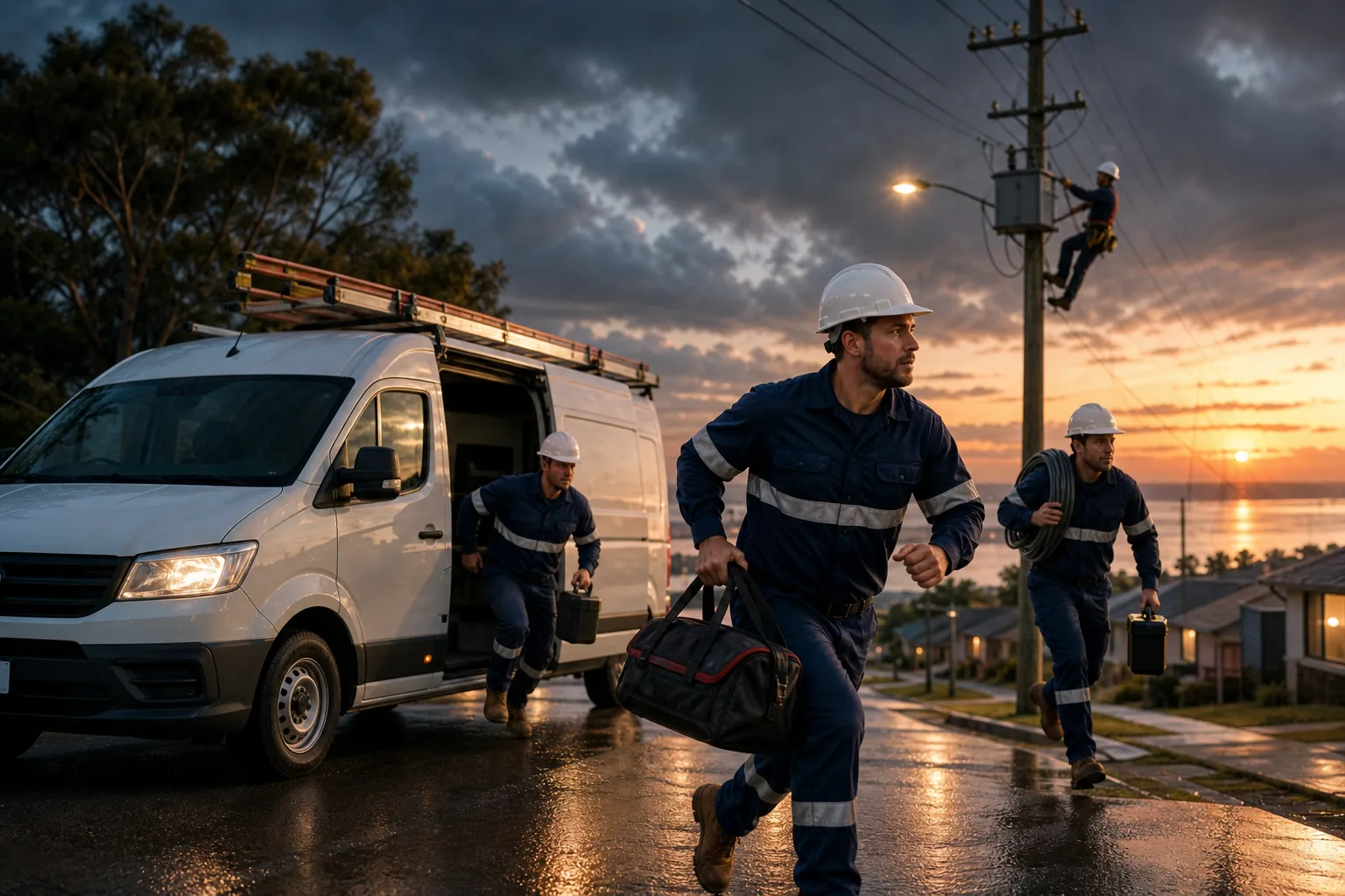 Langshaw Electrical: visual reference for 3. Langshaw Electrical, Level 2 rapid response team